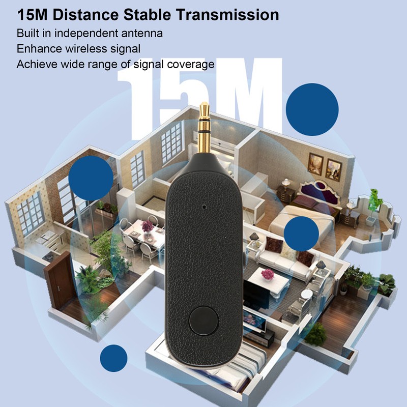 3.5mm Bluetooth Adapter 2 in 1 Support Hands Free Calling