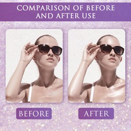 AOOWU Highlighter Powder Stick, Glitter Patting Powder, Body Glitter Highlighter Patting, Fairy Highlighter Powder Stick, Body Brightening Shimmer Sparkle for Face Eyes Lips Hair (Pink)