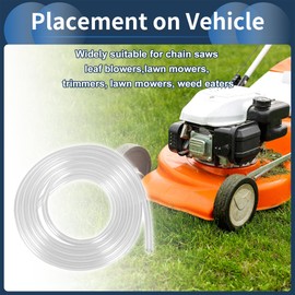 INFINAUTO Petrol Fuel Line 4ft 1/9" ID Fuel Line Hose 1/7" OD Gas Line Pipe Hose for Chainsaw, String Trimmer and Blower Petrol Small Powersports Engines Clear