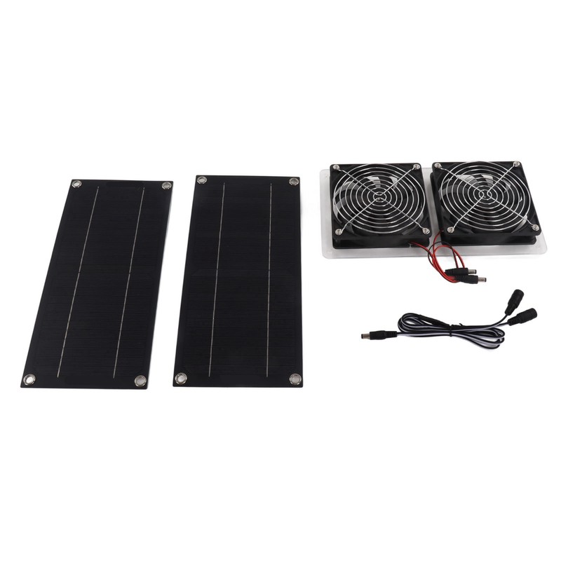 Solar Panel Fan Kit Waterproof Portable Environment Friendly Solar Exhaust