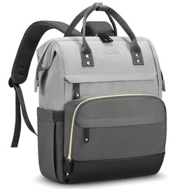 LOVEVOOK Laptop Backpack for Women, 17 Inch Work Business Backpacks Purse with USB Port, Large Capacity Teacher Nurse Bag College Backbag, Waterproof Casual Daypack for Travel