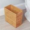 iDesign Rectangular Bamboo Waste Basket, The Formbu Collection – 10.5"