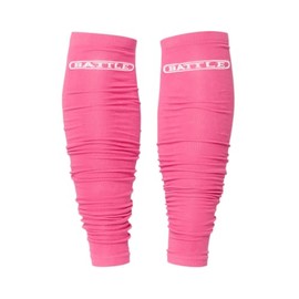 Battle Sports Long Scrunch Football Sock Sleeve, Extra Long Sport Calf Sleeve for Men & Boys (Adult L/XL, Pink)