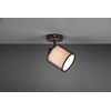 Trio Leuchten Burton 811400132 Wall Spotlight Metal Matte Black Fabric