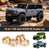 HobbyPark Brass Wheel Weights Set for 1/30 Axial SCX30 Crawler