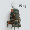 Tres Colores 15 Ganchos De Metal Premium, Sin Clavos, Fuerte