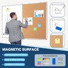 Large White Board Dry Erase Foldable Cork Board Combo, 48"
