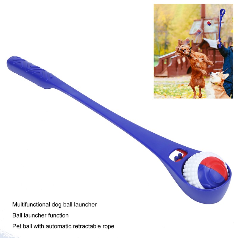 Dog Ball Launcher Stick Interactive Dog Ball Throwing Stick Toy