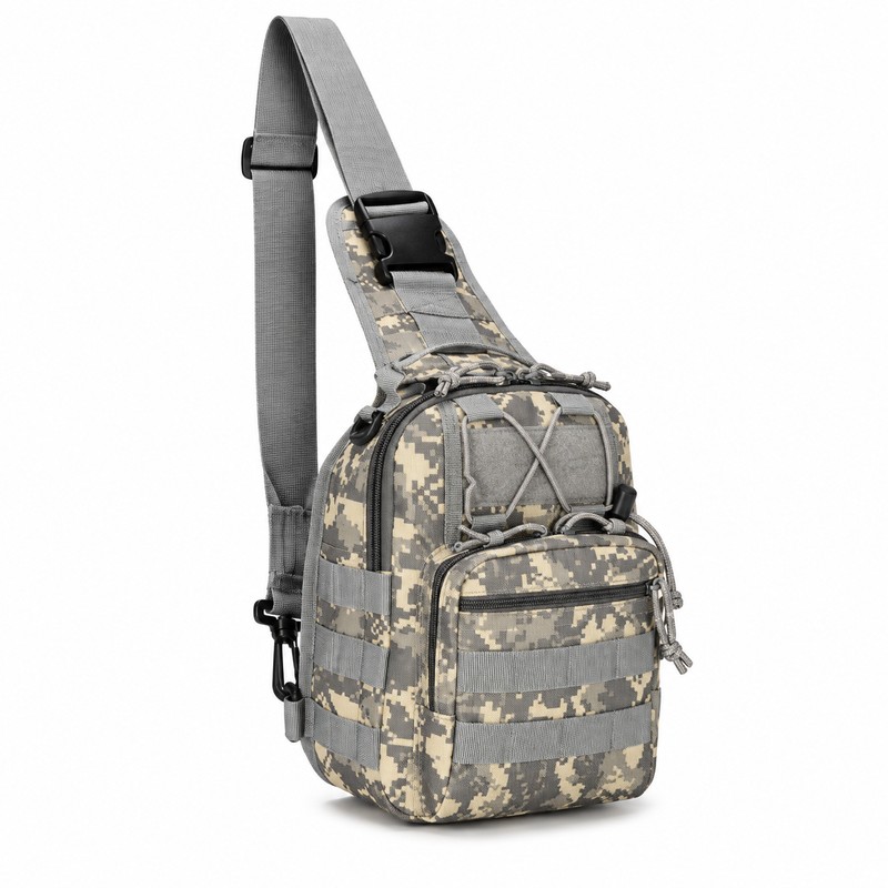 Tactical Sling Bag for Hands-Free Carry – Multiple Zippered Compartments