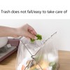 SEIWEI 1Pcs Stainless Steel Garbage Bag Hanging Rack Foldable Garbage