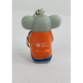 AMERICAN Heart ASSOCIATION ZOO CREW Key chain ring ELEPHANT Keychain MR. TUSKERS