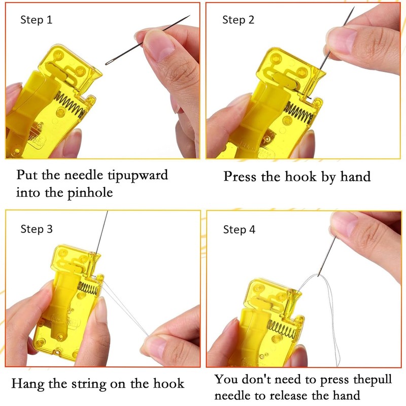 Fish Mouth Sewing Machine Needle Threader, Automatic Sewing Needle Threader,