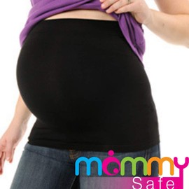 Pregnancy EMF Radiation Protection Baby Belly Band (Black, Small)
