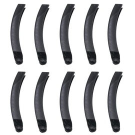 HappyHome Banana Clips, Large, Black, Set of 10, Simple, Tight, Hair Clips, Hair Accessories, 4.9 inches (10 cm), Pack of 10
