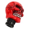 Skull Gear Shift Knob Red Universal Skull Head Resin Shift
