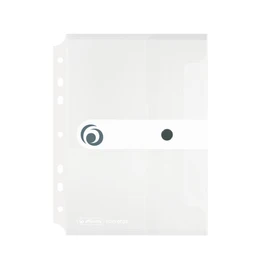 Herlitz A5 Filing Paper Document Folder - Transparent (Pack of 6)