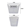 ALTREGO Canastilla Canastilla para Bicicleta R20 Incluye Soportes Blanca