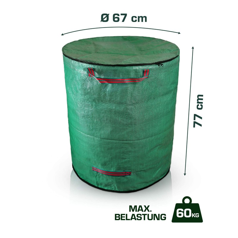 Bolson Professional Garden Bag with Lid Lockable - 272L Garden
