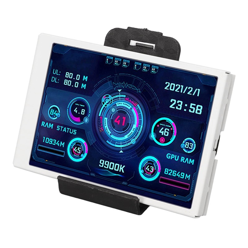 Computer Temp Monitor, 3.5in LCD Computer Temp Monitor, IPS Full