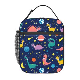 Dinosaur Dino Fun Lunch Bag Insulated Lunch Box Reusable Lunchbox Waterproof Portable Lunch Tote For Men Boys