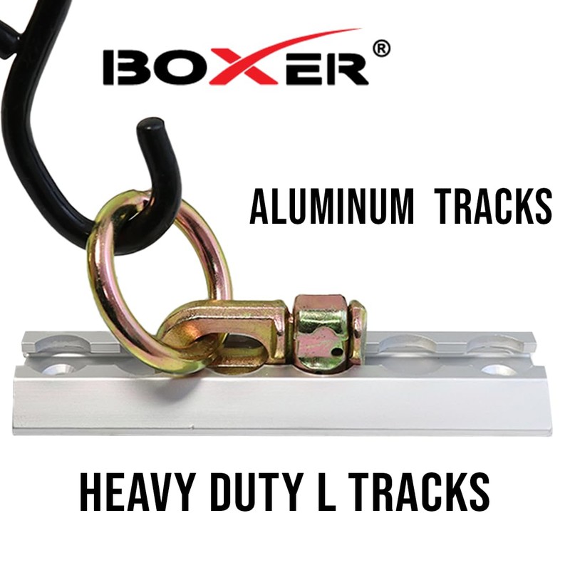 Boxer Heavy Duty Aluminum L Tracks 6” - 4Pack –