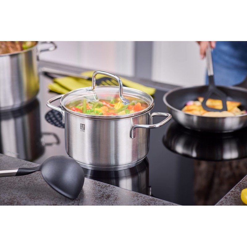 RÖSLE Basic Line Ladle with Round Handle and Hanging Eyelet,