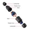 3Pcs Waterproof Cable Connector 3Pin Wire Connector 3 Way Inline
