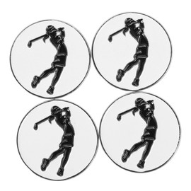 Mipcase 4pcs Vibrant Magnetic Hat Clips for Golf Marking Metal Clips with Markers for Women Versatile Golf Accessories for Travel and Play