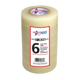 SportsTape Hockey Tape Multipack, Clear, 6 Roll