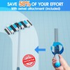 Enhanced Pool Vacuum Head with Direction-Control Swivel Handle Pool Brush