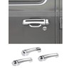 Savadicar 3-Piece Chrome Door Handle Cover Trim Kit for Jeep
