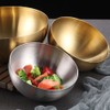Giilayky Stainless Steel Salad Bowl Large Capacity Korean Soup Noodle