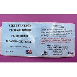 STEEL VANTAGE TECHNOLOGIES GALLON PARKERIZING CLEANER DEGREASER GUNMSMITH KNIFE AUTOMOTIVE RESTORATION