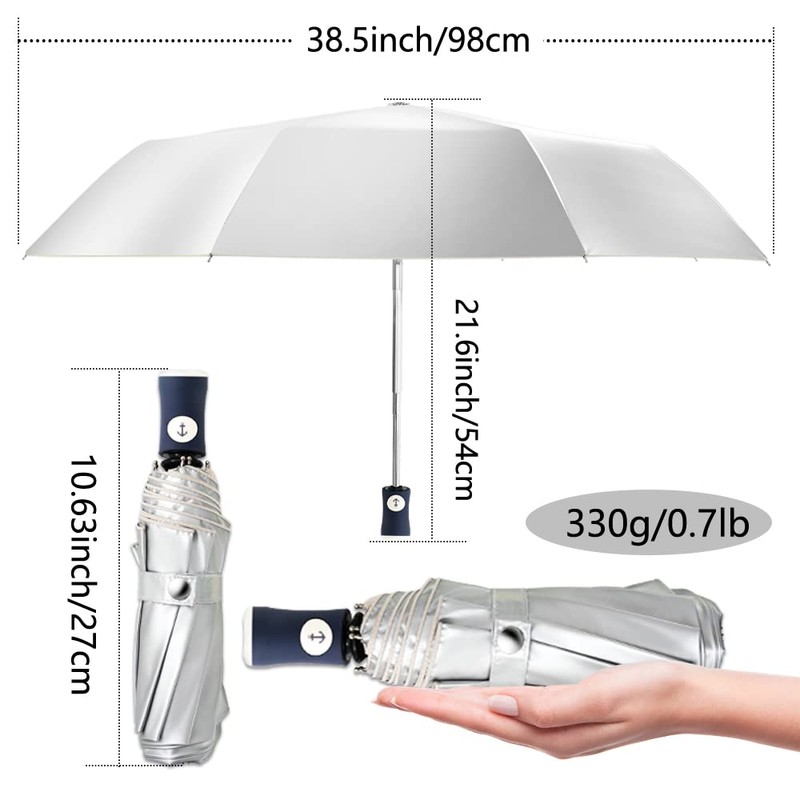 FDJASGY Silver Coating Layer Fabric Blocking UV 99.9% Sun Umbrella
