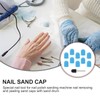 Baluue 10pcs Nail Sanding Caps with Professional Nail Grinding Replacement