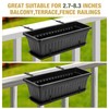 XZWMY 4-Pack Window Box Brackets,Adjustable Planter Box Brackets, Heavy Duty