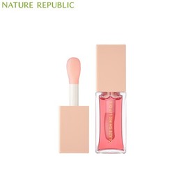 NATURE REPUBLIC Glaze Shine Lip Oil 7g, Color:01 Baby Peach