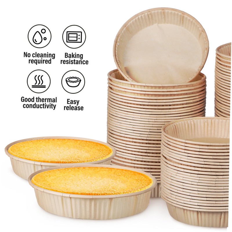 Alipis 100 Pcs Mini and Pie Pans Round Bottom Easy