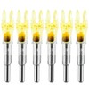 KEAUP 6PCS X Lighted Nocks for Arrows with .204 .233