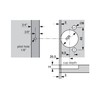 Blum Hinge for Framed cabinets (Face Frame) with 3/8 Overlay