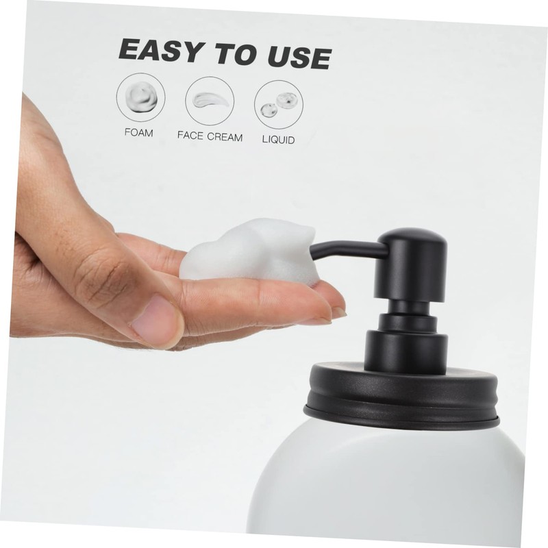 WOONEKY Durably Crafted Liquid Soap Press Emulsion Distributor for Jar