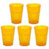 ENGELLAND - 5 x Plastic Cups Drinking Cups Orange Cocktail