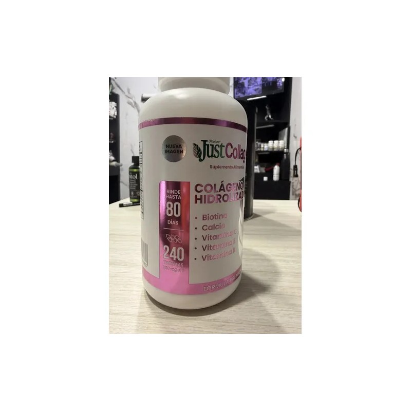 Justcollagen Colágeno Hidrolizado 240tabs 1150mg Cu Sabor Sin Sabor