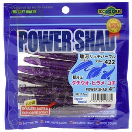 MARUKYU Eco Gear Power Shad [4 inch / 422 Suruga Rich Purple]