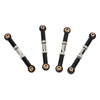 4Pcs RC Car Camber Links Black Aluminium Alloy Reduce Vibration