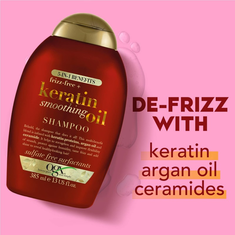 OGX Anti Frizz Keratin Smoothing Oil 5 in 1 Sulfate