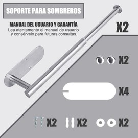 WADAYEY Organizador de sombreros para gorras de béisbol de acero inoxidable retráctil para gorra de béisbol con capacidad para 30 gorras,almacenamiento retráctil,para clóset, puerta, recámara, entrada