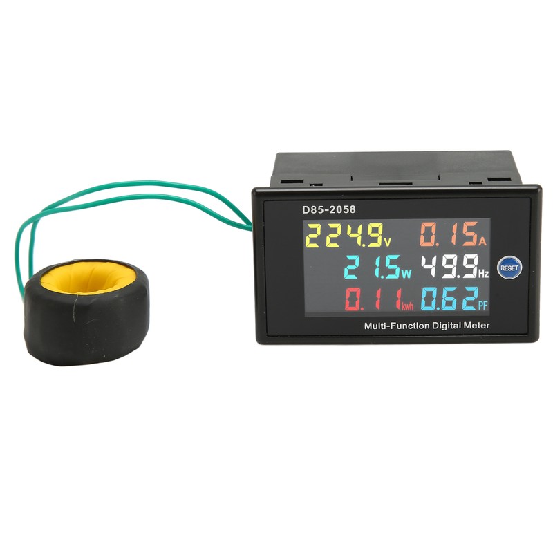 AC Meter Single Phase LCD Digital AC Panel Meter Voltage