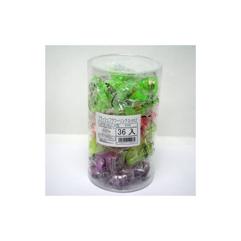Flashing Flower Ring (Luminous Ring), 36 Pieces