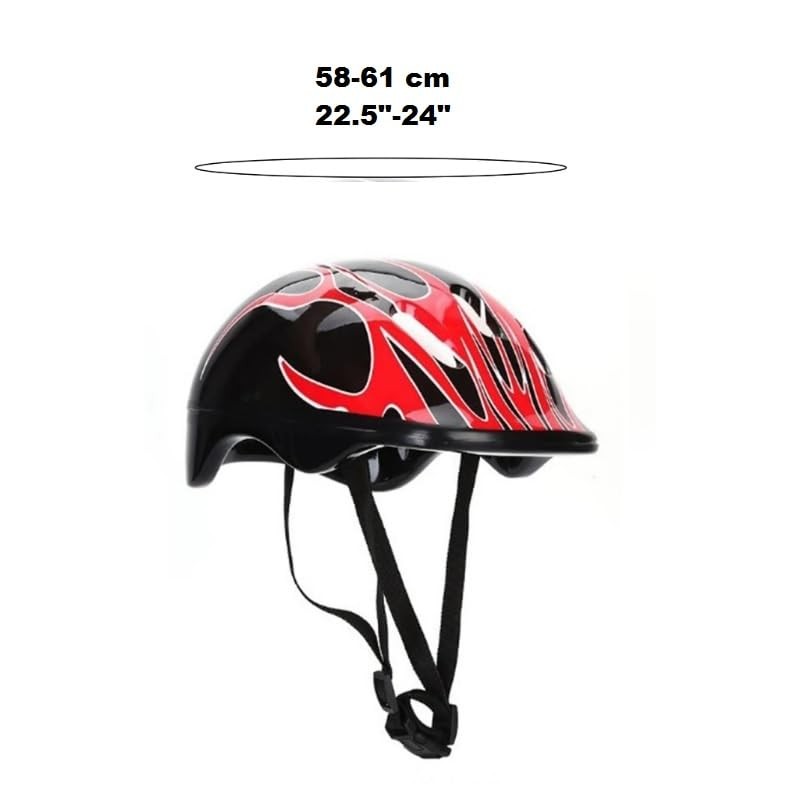 Child Bike Helmet, Lightweight Design, 58-61 cm Adjustable Size, 11